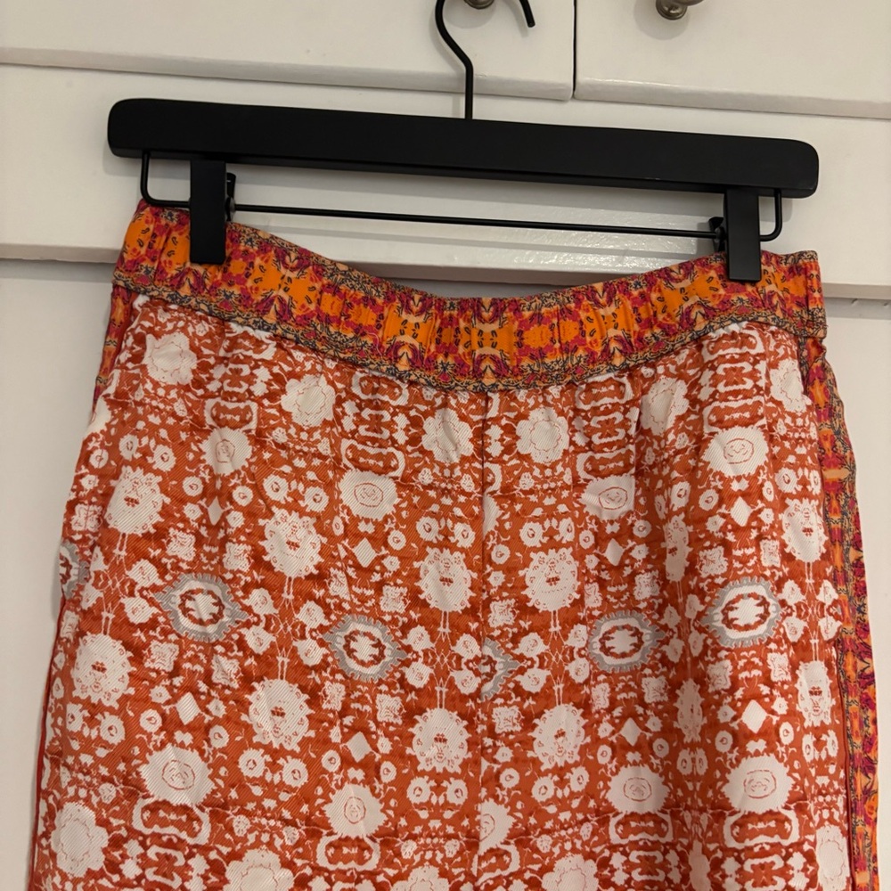 Anthropologie Vibrant Orange and Pink Pants Size M - Picture 6 of 8